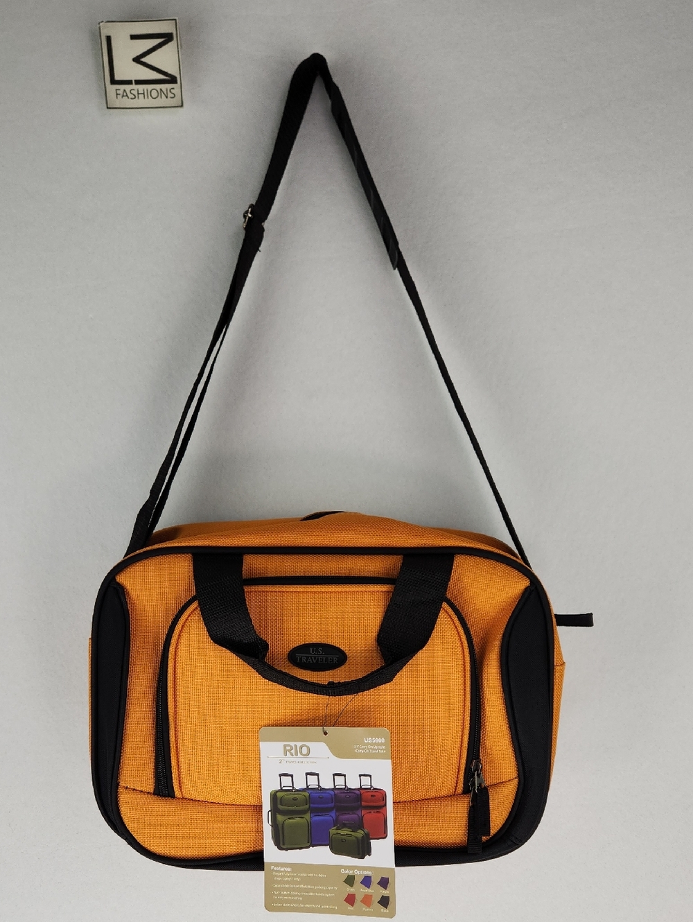 U.S. TRAVELER CARRY-ON Travel Tote, Mustard Color, NWT - Picture 17 of 17